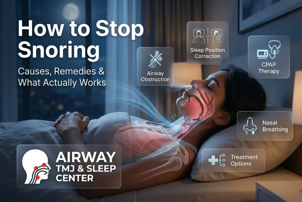 How to stop snoring