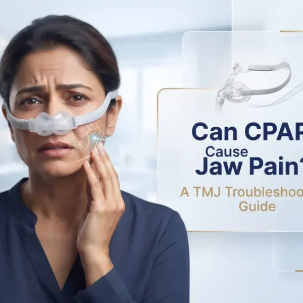 patient wear cpap that cause jaw pain